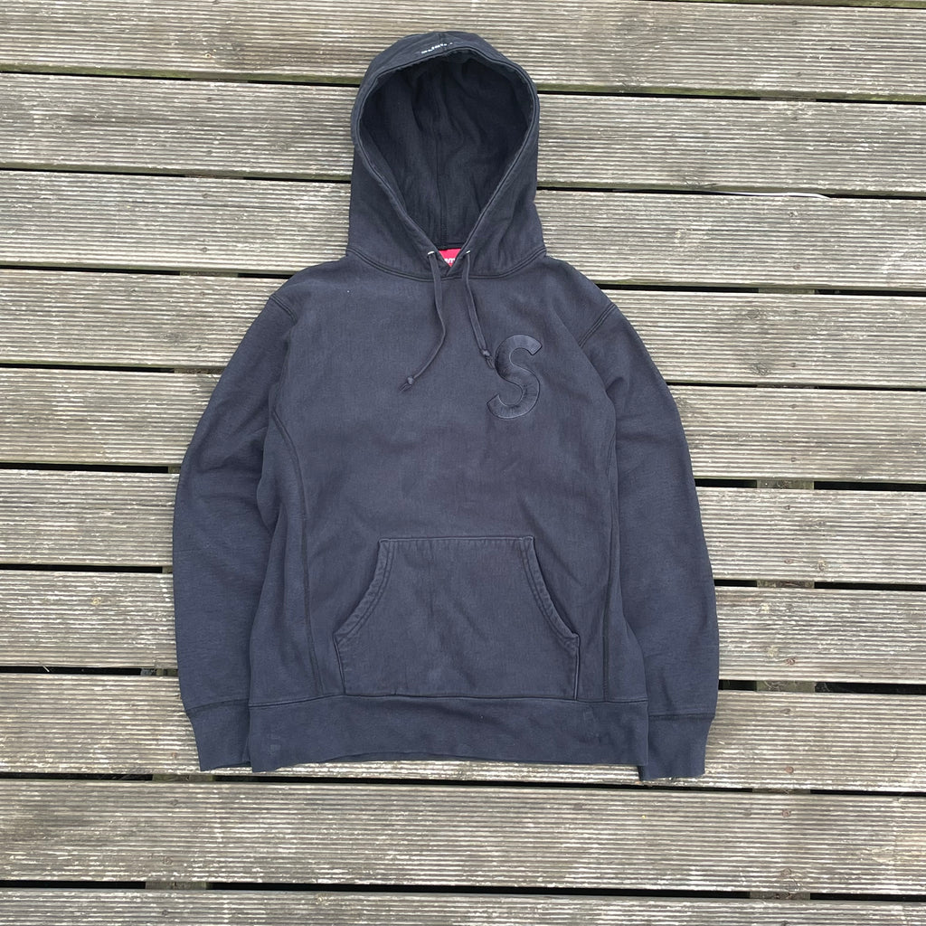 SUPREME OVERDYED S LOGO "BLACK" - SIZE/M