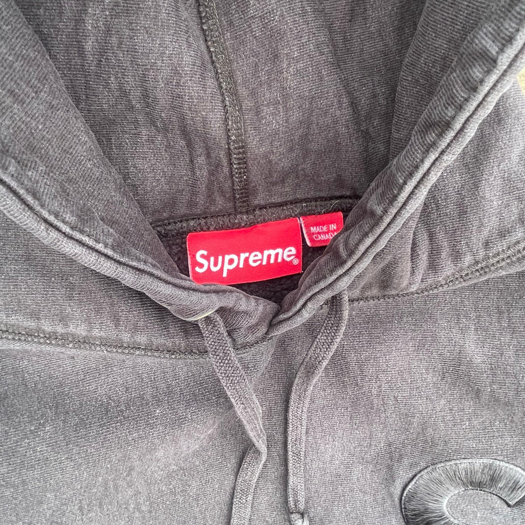 SUPREME OVERDYED S LOGO "BLACK" - SIZE/M