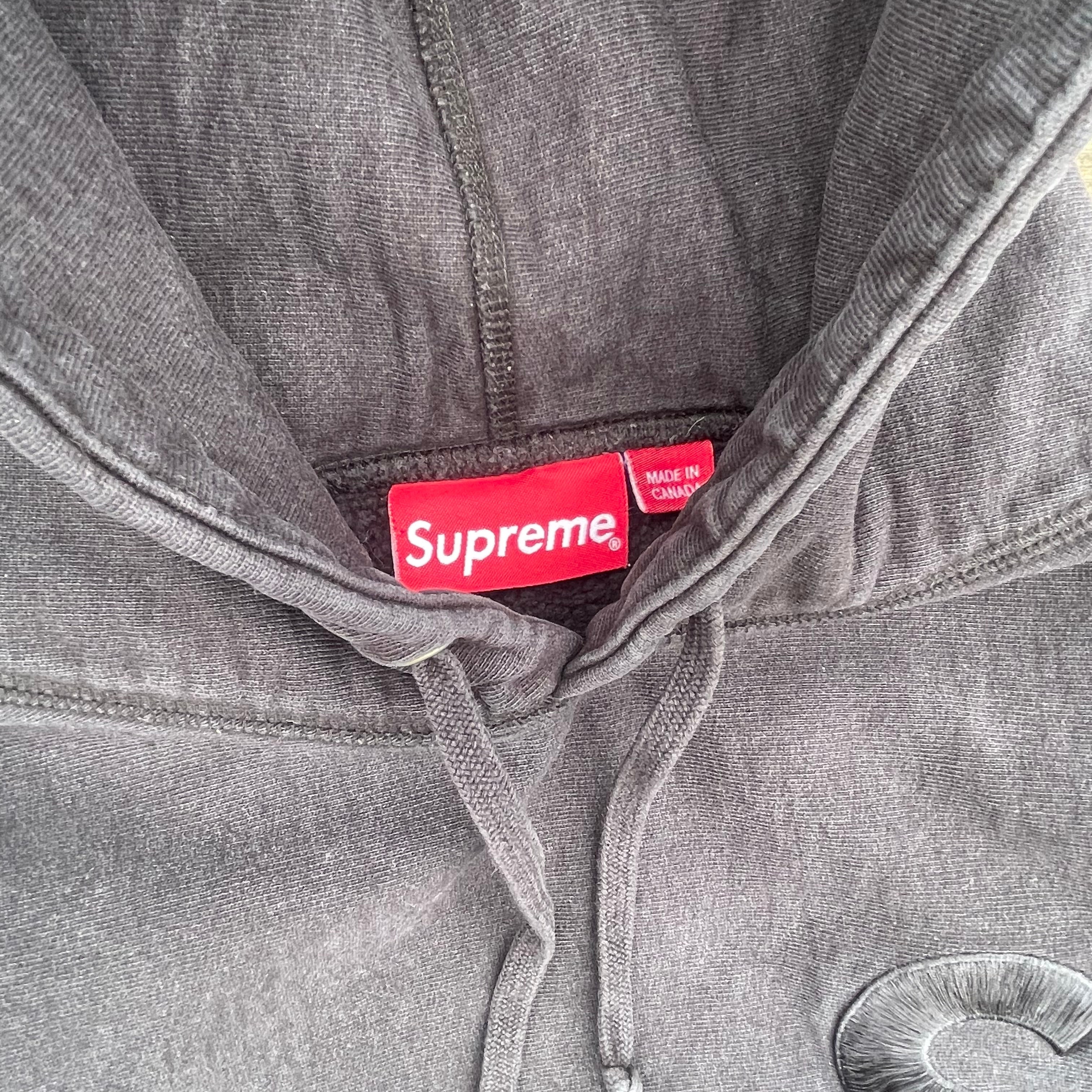 SUPREME OVERDYED S LOGO "BLACK" - SIZE/M