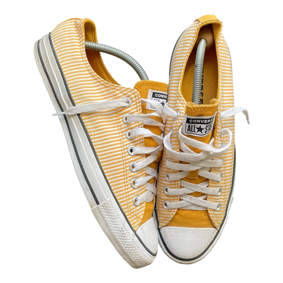 CONVERSE ALL-STAR YELLOW AND WHITE STRIPED (42)