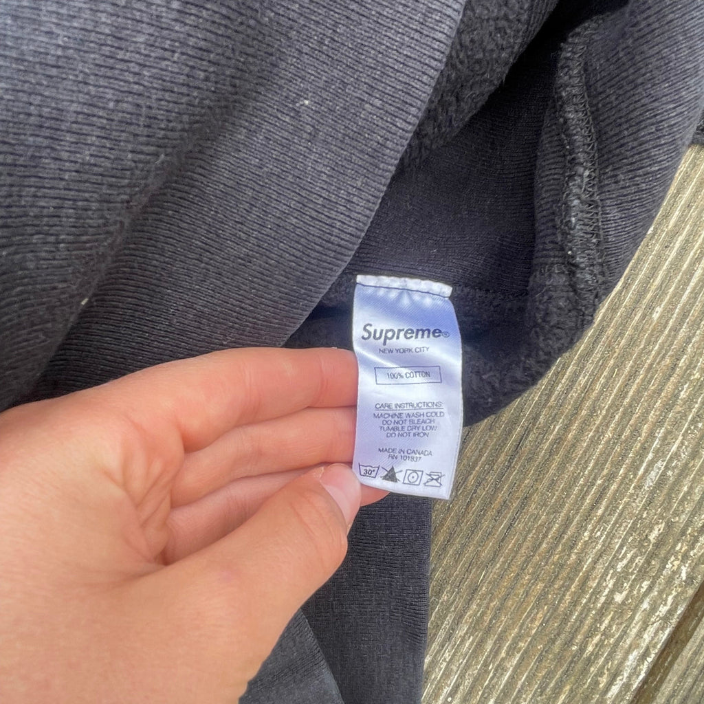 SUPREME OVERDYED S LOGO "BLACK" - SIZE/M