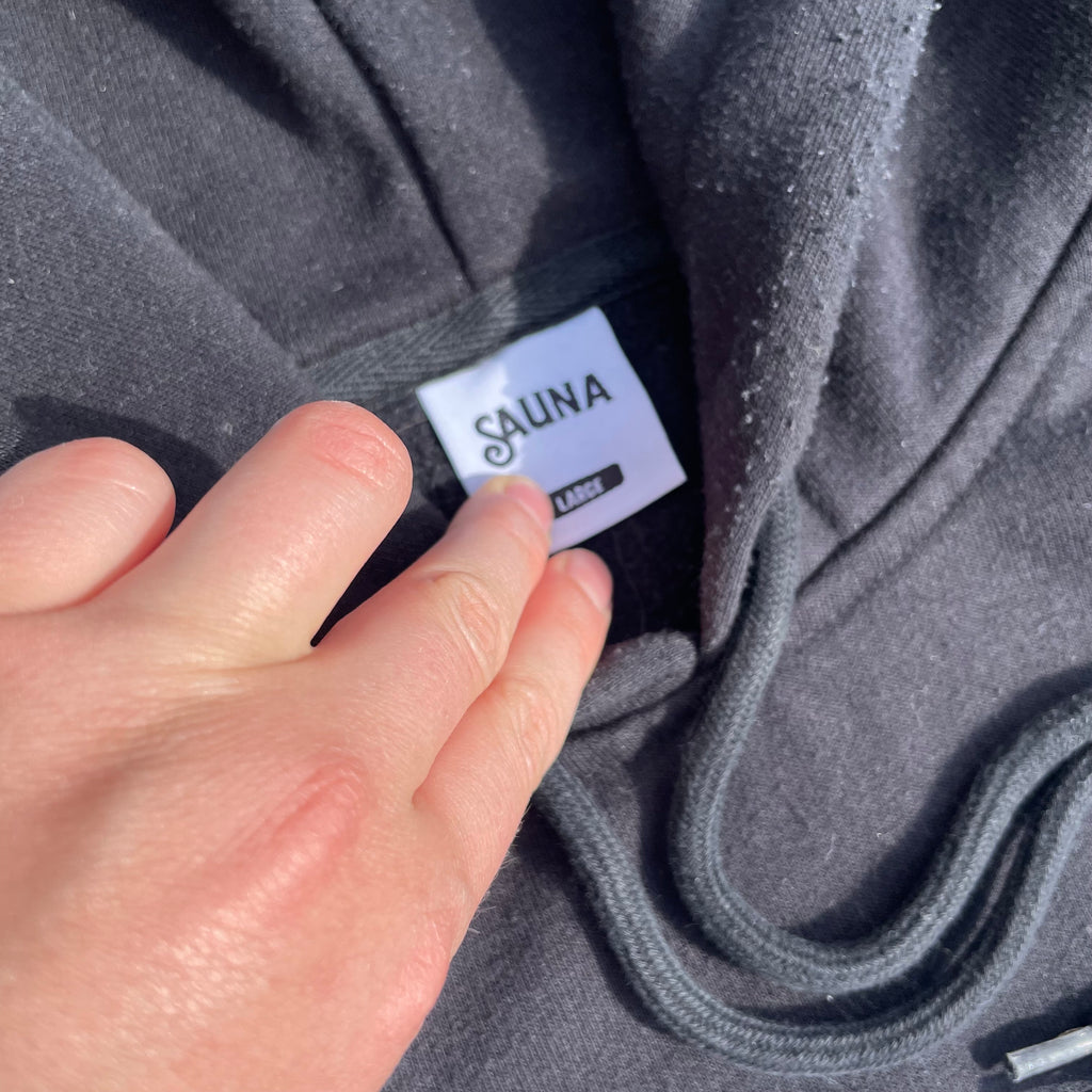 SAUNA CURVE HOODIE [BLACK] SIZE/L